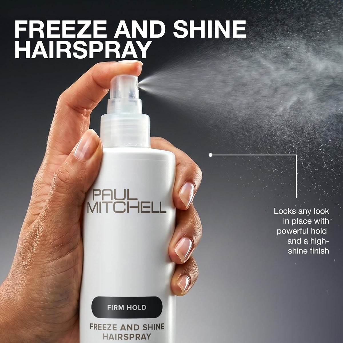 Paul Mitchell Freeze and Shine Super Hairspray, Maximum Hold, Shiny Finish Hairspray, For Coarse Hair