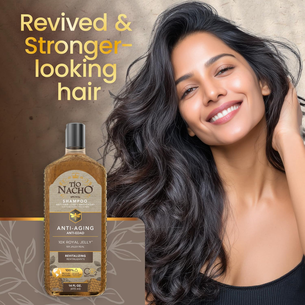 Tio Nacho Anti-Aging Shampoo with Royal Jelly, 14 fl oz