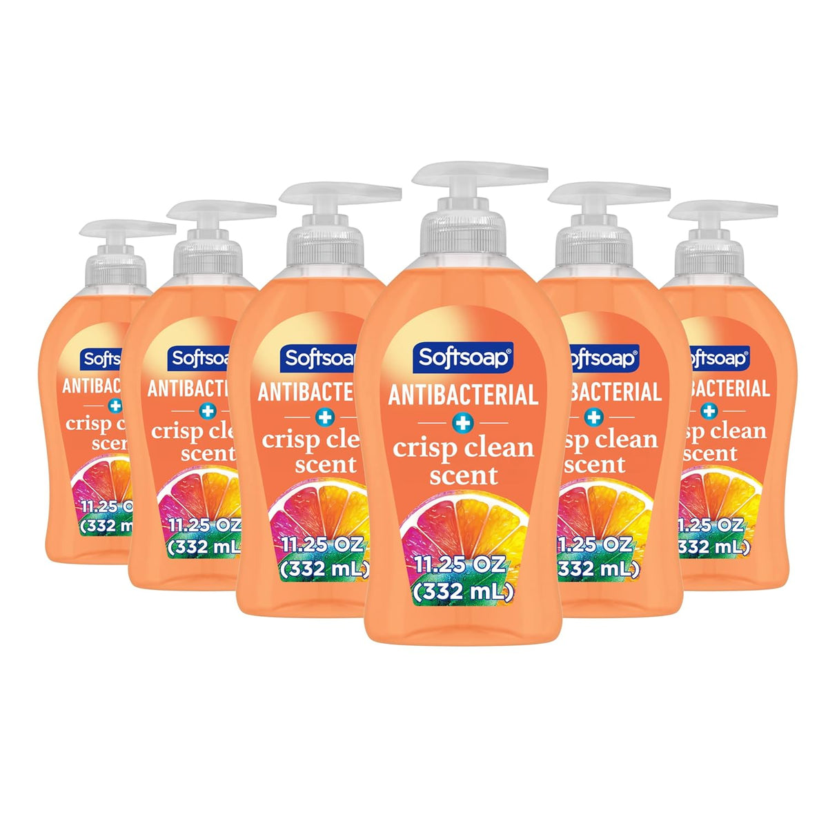 Softsoap Antibacterial Liquid Hand Soap Pump, Crisp Clean - 11.25 fluid ounce