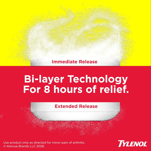 Tylenol 8-Hour Arthritis Pain Relief Tablets, 650 mg Acetaminophen, 24 ct