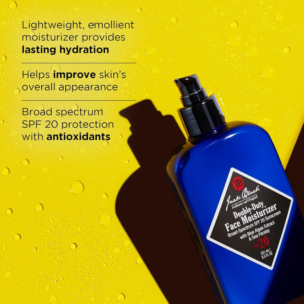 Jack Black Double-Duty Face Moisturizer with SPF 20 Sunscreen