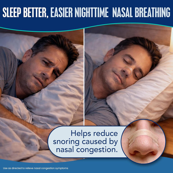 Breathe Right Nasal Strips, Large, Relieves Nasal Congestion, Tan, 30 ct
