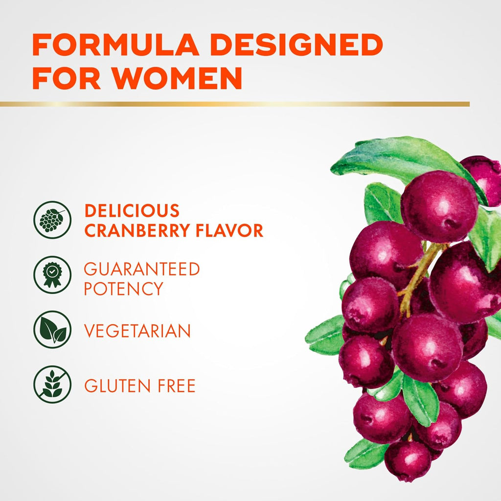 Align Probiotic, Women's Dualbiotic, Womens Probiotic Gummies, Prebiotics and Probiotics for Women, with Cranberry for Urinary Tract Health*