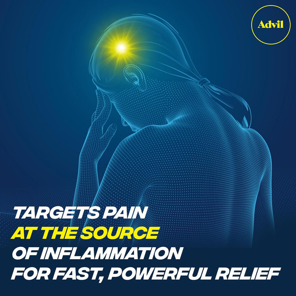 HALEON Advil Tablets, Ibuprofen 200mg, Pain Relief, 24 Tablets