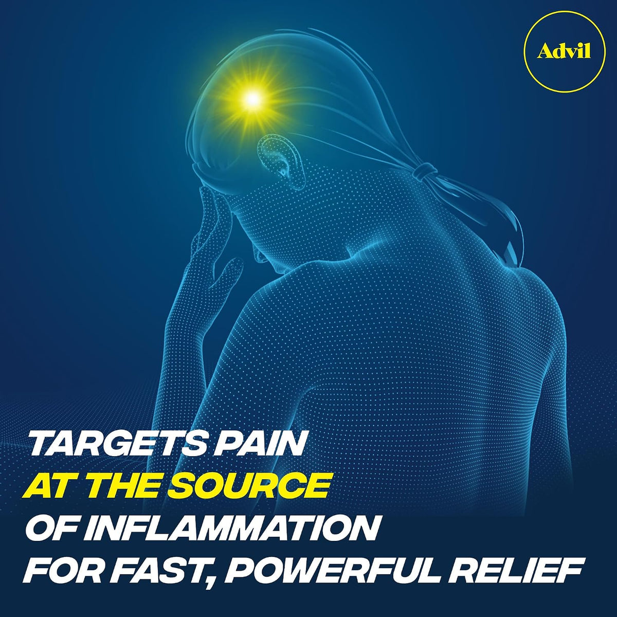 Advil Tablet Packets, Ibuprofen 200mg, Pain Relief, 100 Count