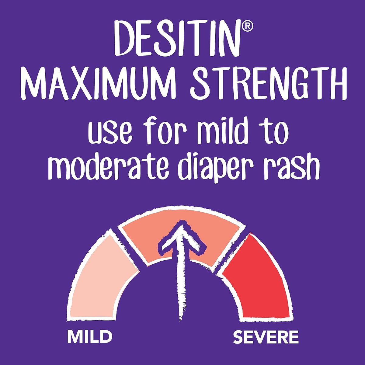 Desitin Maximum Strength Diaper Rash Cream, 40% Zinc Oxide, 2 x 4.8 oz