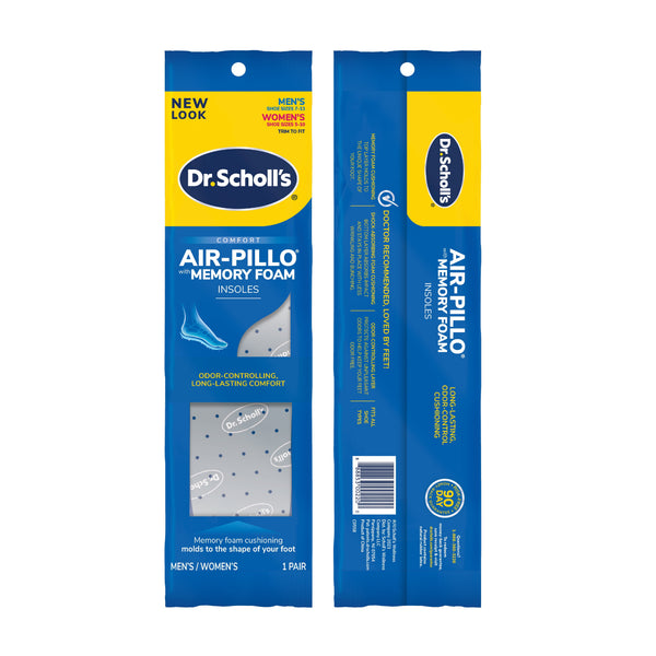 Dr. Scholl's® Air-Pillo® With Memory Foam Insoles, Trim to Fit Insoles, Unisex, 1 Pair