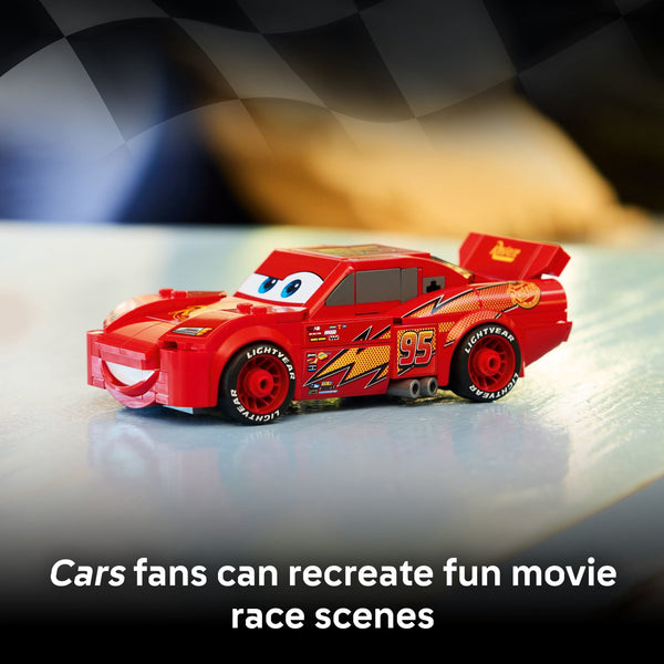 LEGO Speed Champions Disney Pixar Cars Lightning McQueen Building Toy 77255, Ages 9+