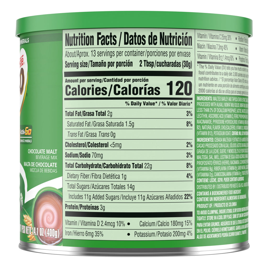 Nestle Milo Active Go Chocolate Malt Powder Drink Mix, 14.1 oz