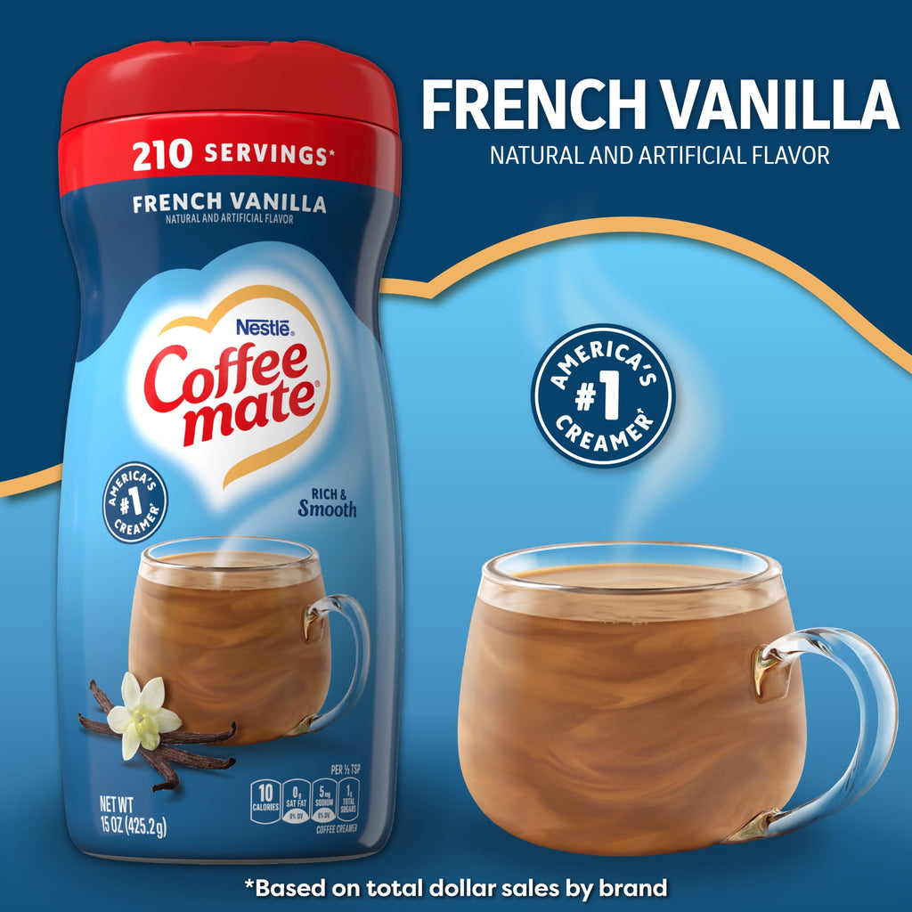 Coffee mate French Vanilla Powder Coffee Creamer, 15 oz