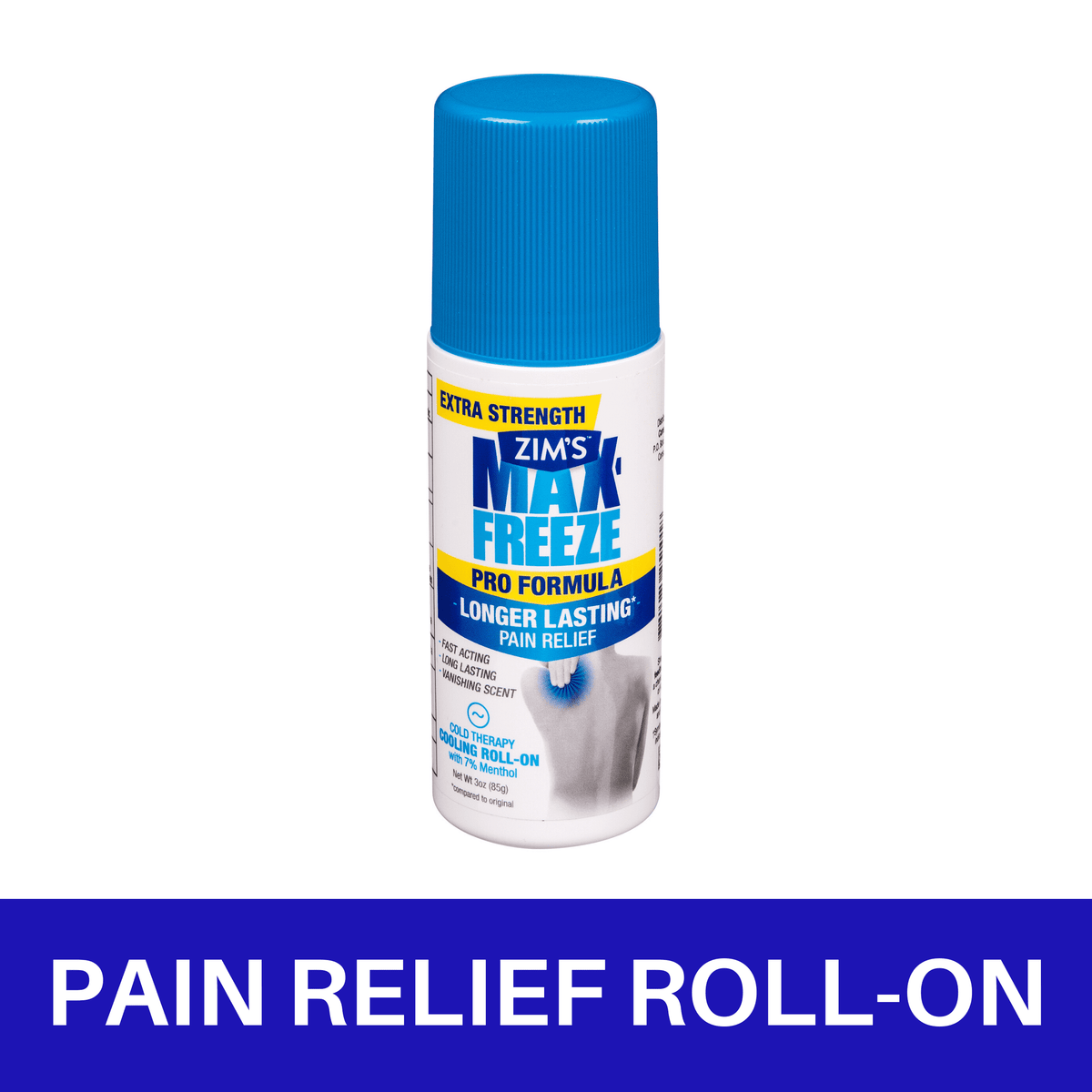 Zim’s Max-Freeze PRO Extra Strength Pain Relief Cooling Roll-on, 3 oz
