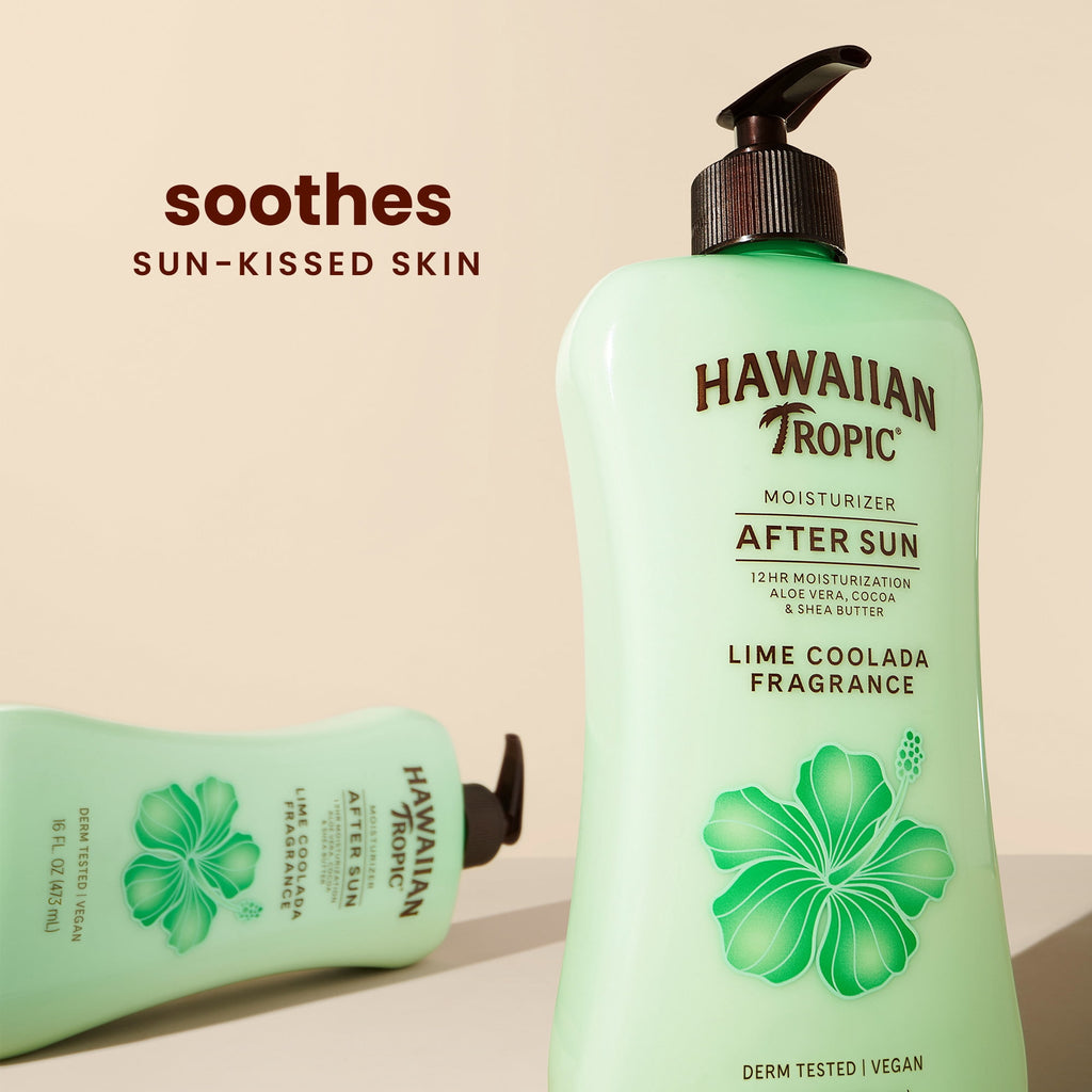 Hawaiian Tropic Lime Coolada after Sun Moisturizing Lotion, 16 fl oz, Fights Dryness for All Skin Types