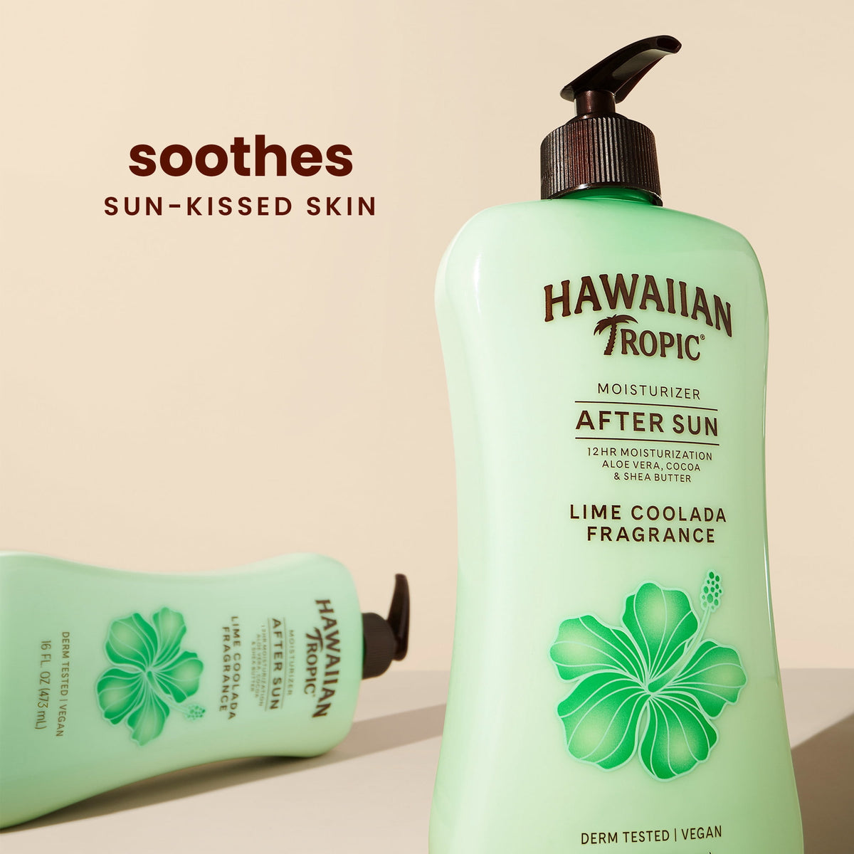 Hawaiian Tropic Lime Coolada after Sun Moisturizing Lotion, 16 fl oz, Fights Dryness for All Skin Types