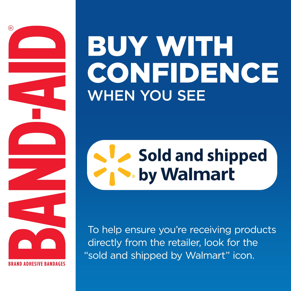 BAND-AID Brand Large Cushion Care Thick Gauze Pads, 4 in x 4 in, 25 Count