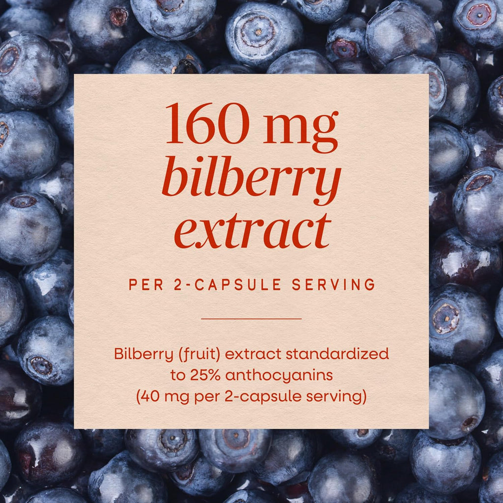 Nature's Way Bilberry, Eye Health Support Supplement for Adults*, 90 ct
