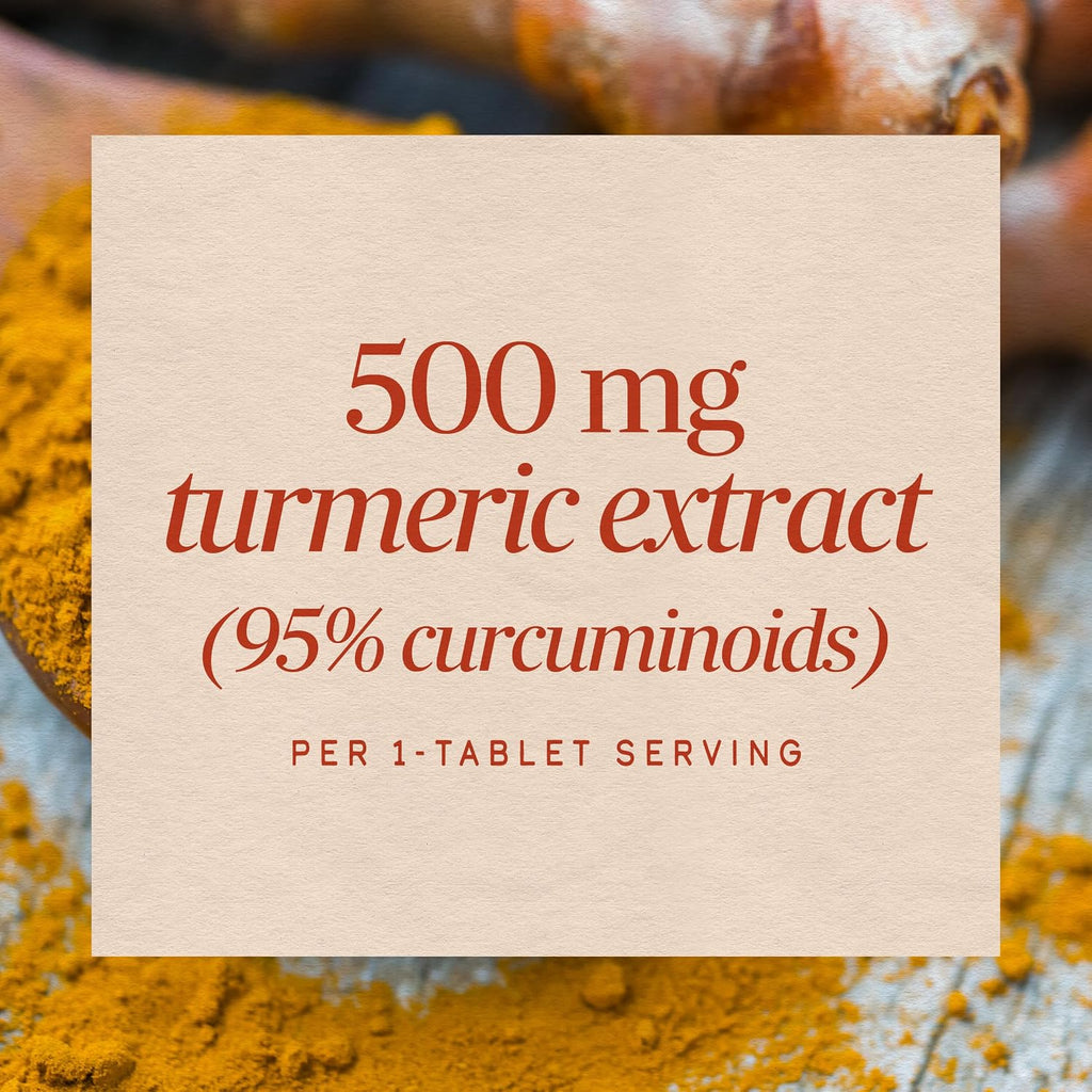 Nature's Way Turmeric Tablets, Curcuminoids, Joint Health Support*, 60ct
