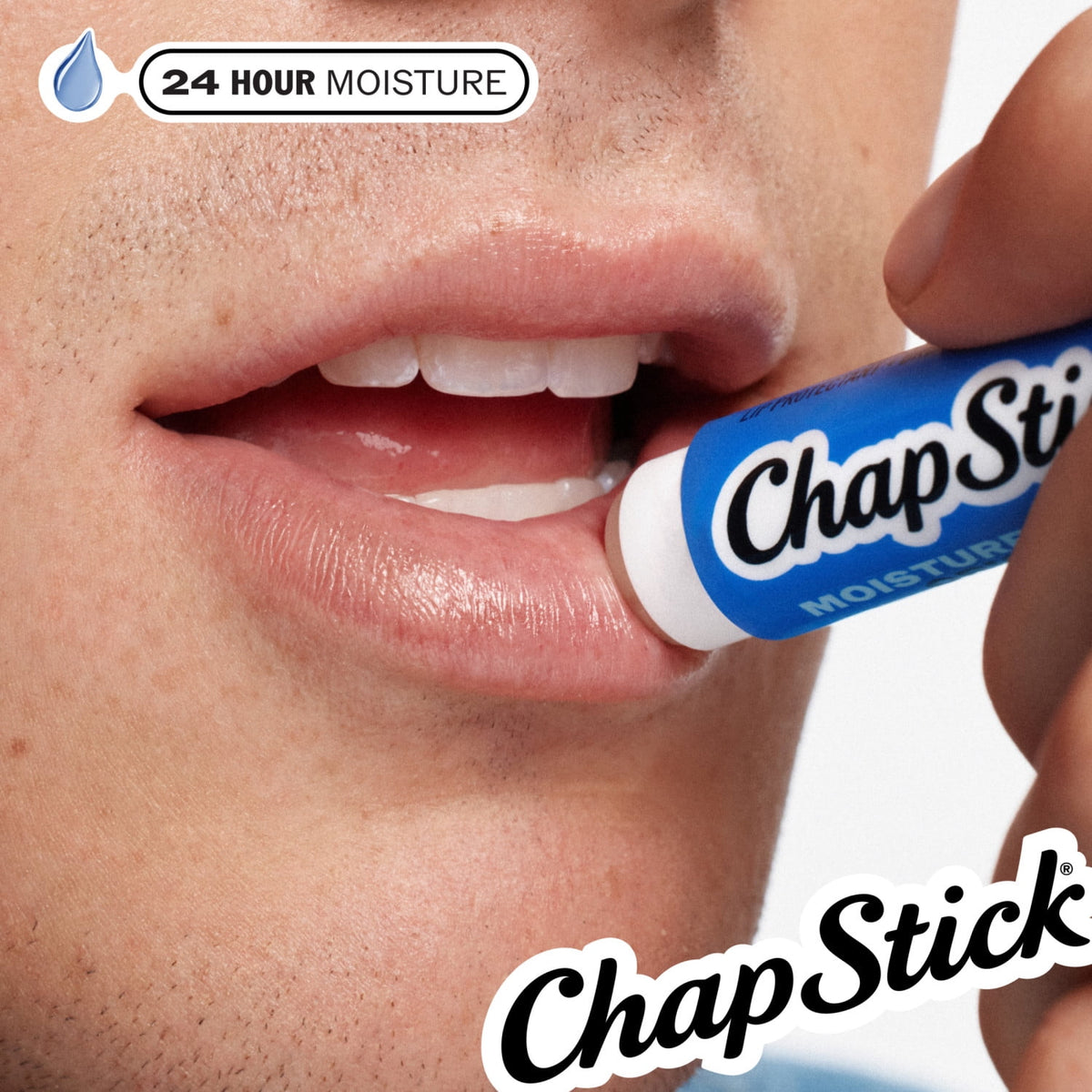 ChapStick Moisture + SPF 15 Lip Protectant with Broad Spectrum Sunscreen, Relieves Dryness, 24 Hour Moisture, Hydrating Lip Balm, 0.15 oz