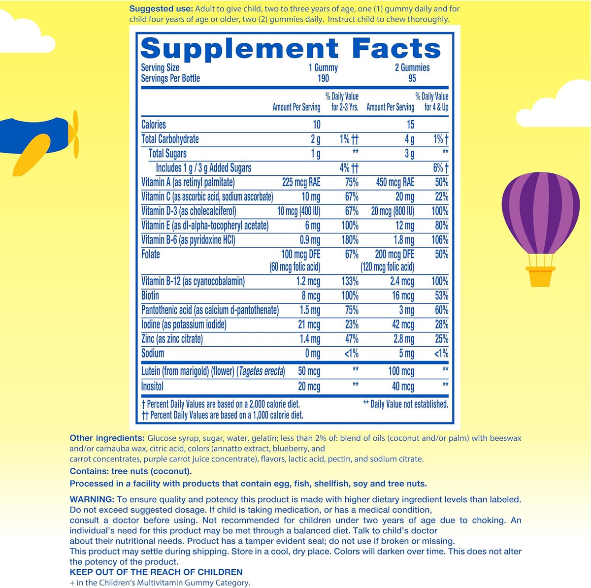 Lil Critters Gummy Vites Kids Multivitamin | 190 Gummies