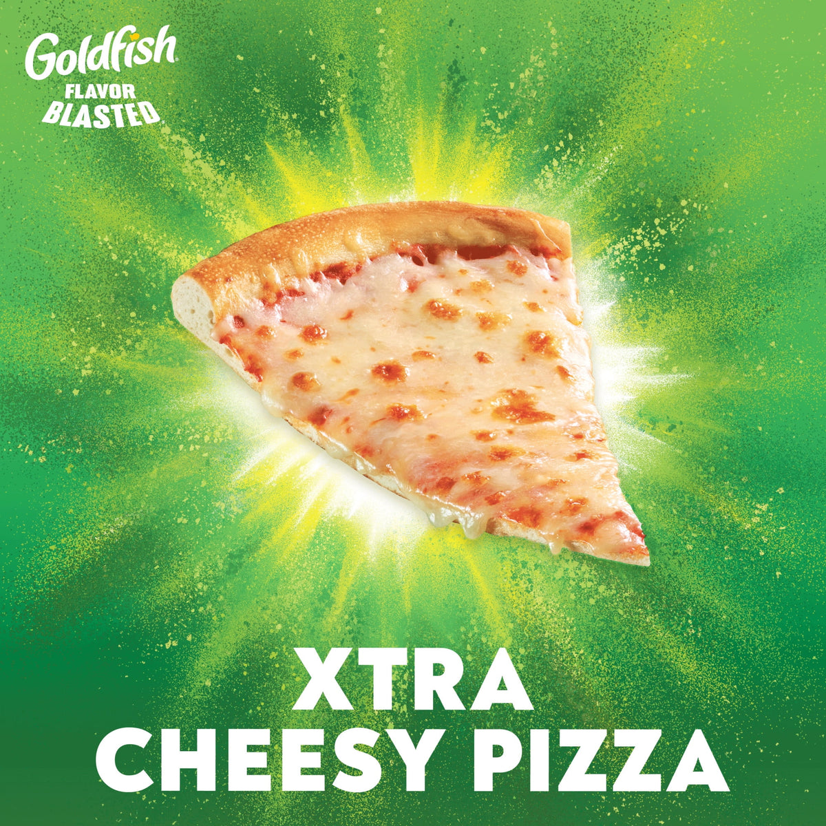 Goldfish Flavor Blasted Xtra Cheesy Pizza Cheese Crackers, 6.6 oz Bag