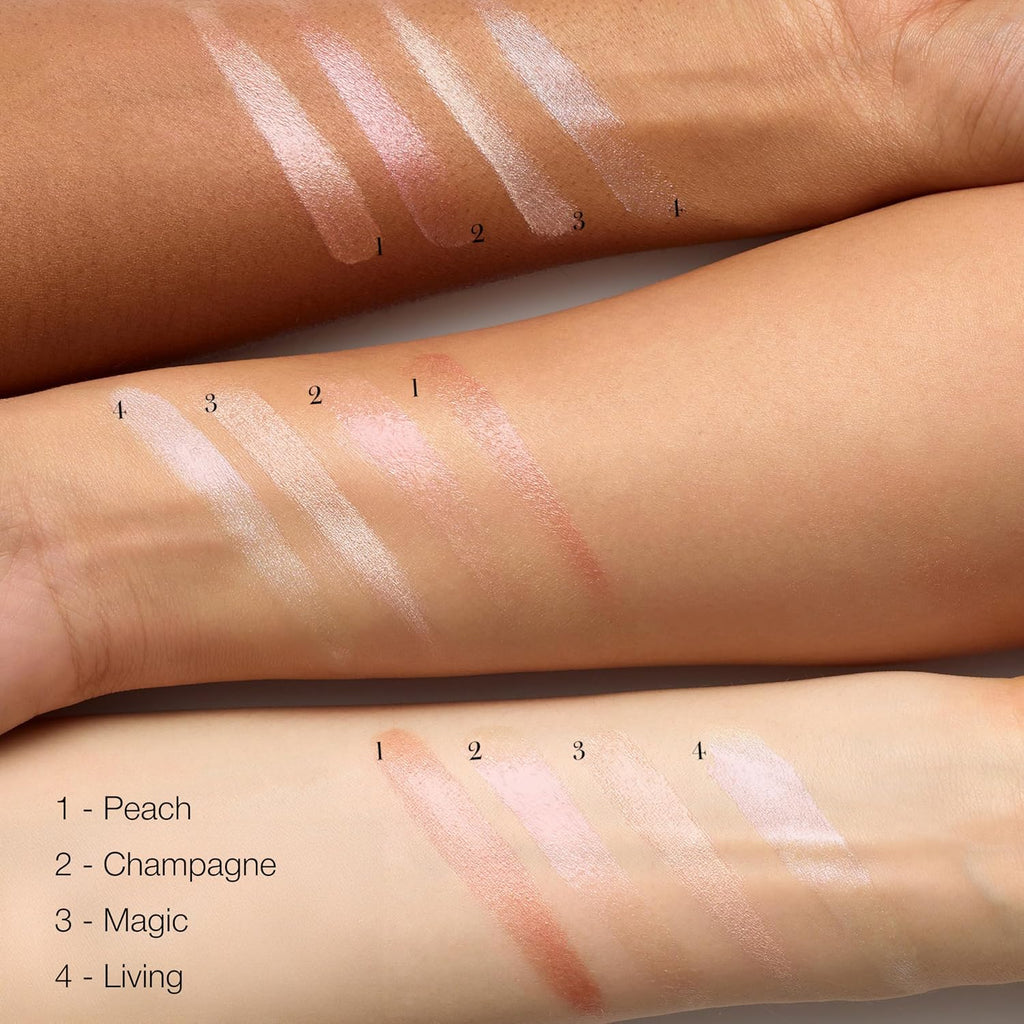 RMS Beauty Luminizer - Natural Cream Highlighter Makeup for Face & Body - Hydrating Dewy Glow Highlighter for Mature Skin - Non-Glittery - 0.17 oz