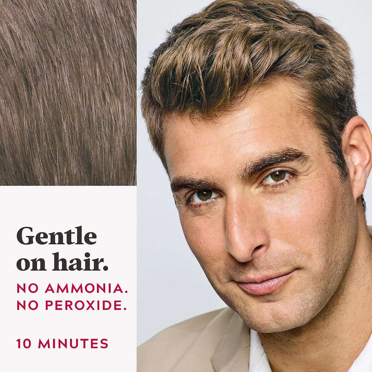 JUST FOR MEN Easy Comb-In Color, No-Mix, Light Brown A-25 (1 Pack)