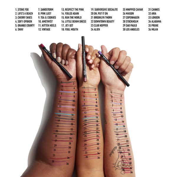 NYX Professional Makeup Suede Matte Lip Liner, Cold Brew Bown
