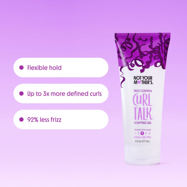 Not Your Mother's Curl Talk Frizz Control Sculpting Hair Gel, Flexible-Firm Hold, 6 fl oz