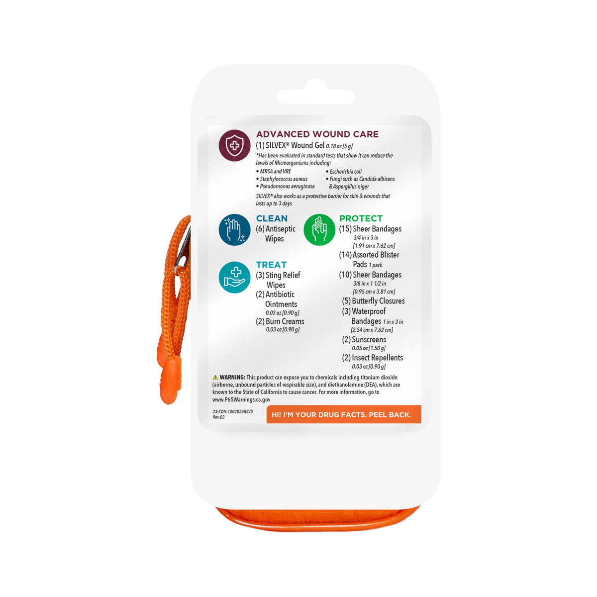 Be Smart Get Prepared Outdoor First Aid - Happy Hiker, 65 Piece