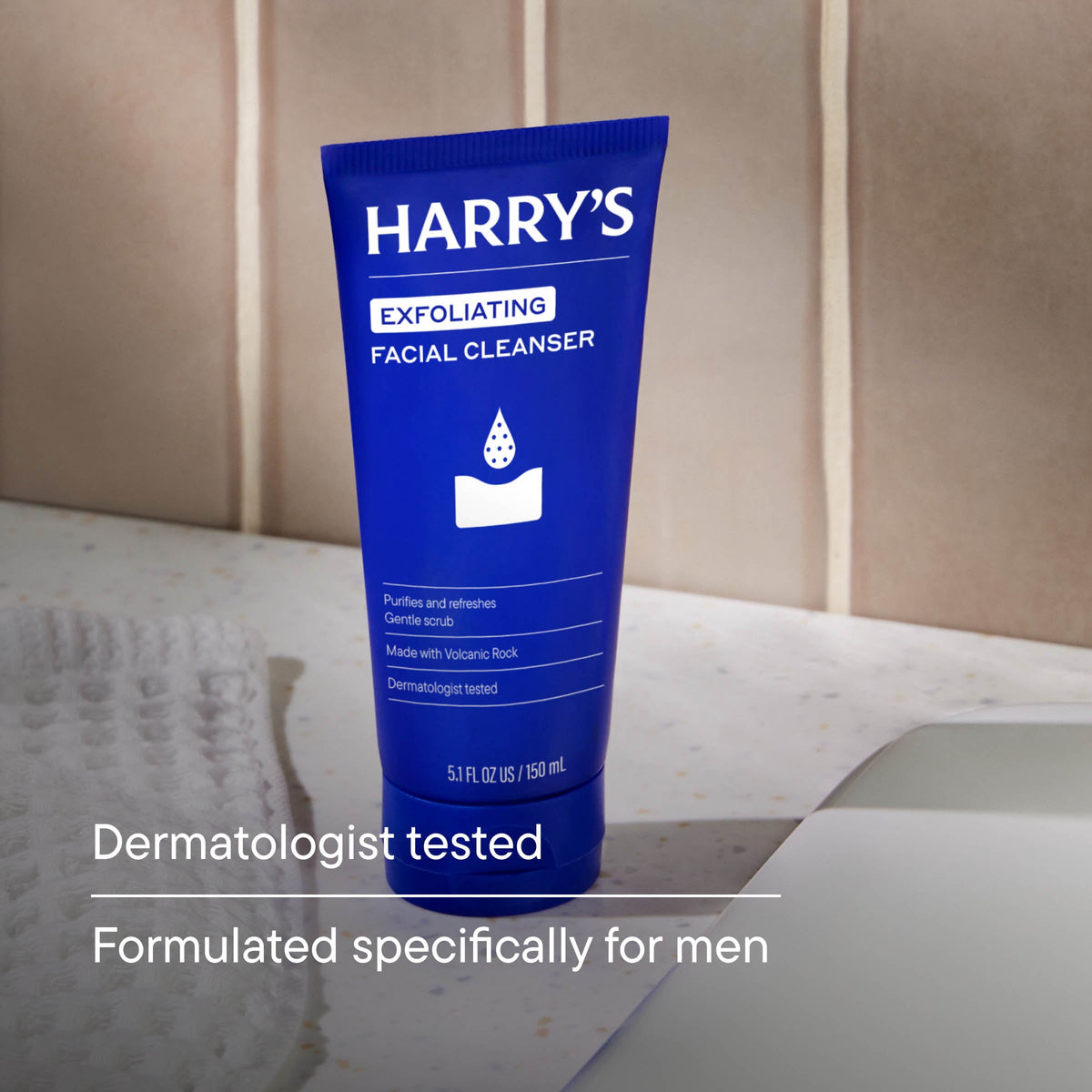 Harry's Men's Exfoliating Face Wash with Peppermint and Eucalyptus, 5.1 fl oz