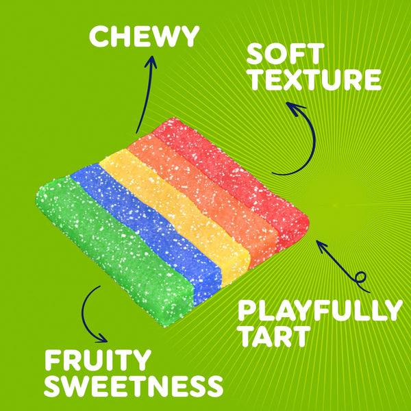 Airheads Xtremes Bites Sweetly Sour Candy, Rainbow Berry, 9 oz