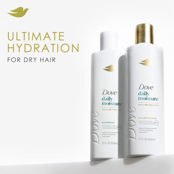 Dove Daily Moisture Shampoo & Conditioner Set, 12 fl oz 2 count