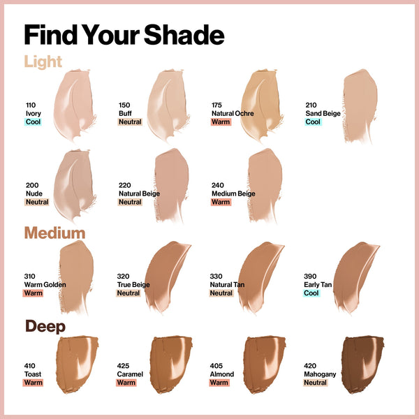 Revlon ColorStay Full Coverage Cream Foundation Makeup, Matte Finish, 330 Natural Tan, 1 fl oz
