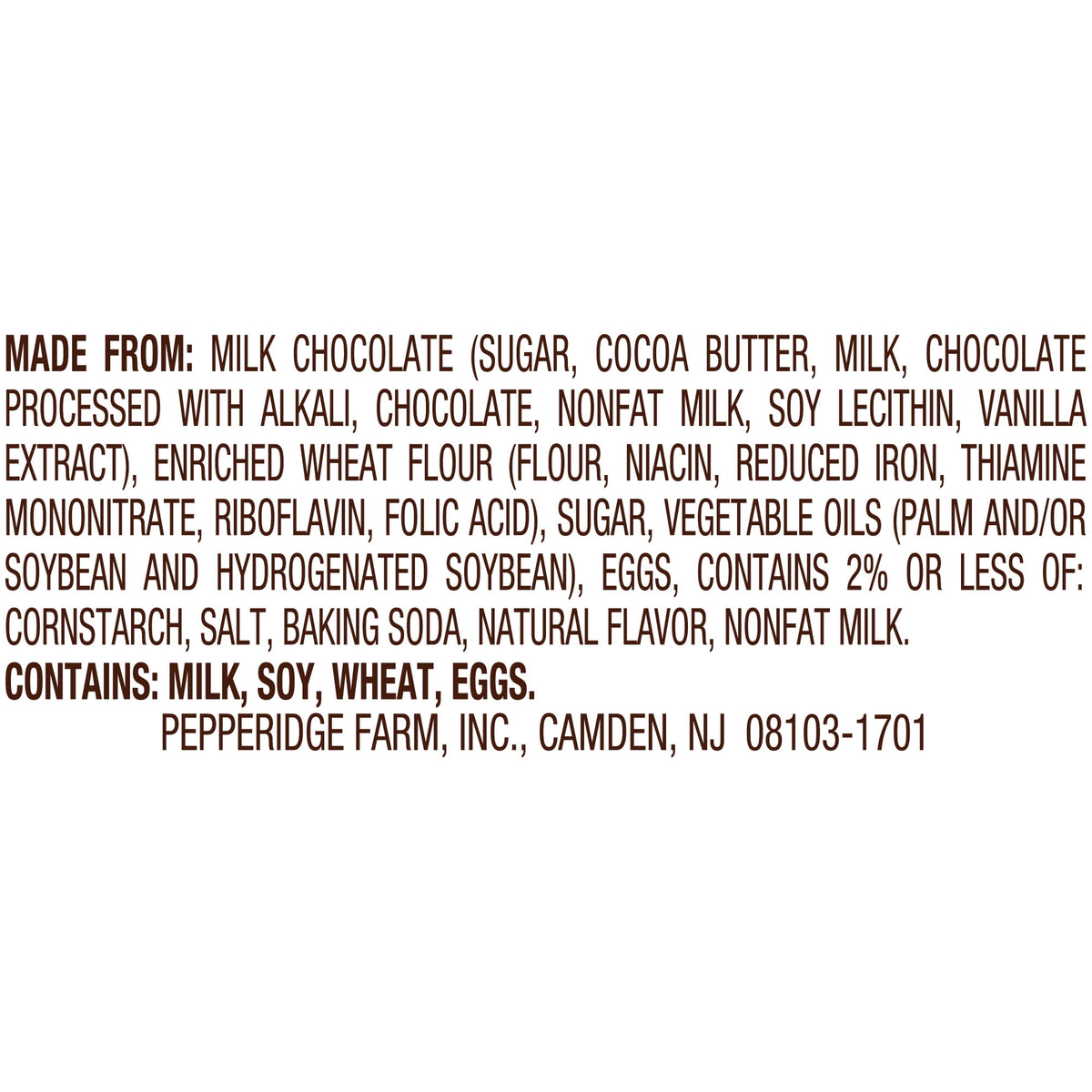 Pepperidge Farm Milano Double Milk Chocolate Cookies, 7.5 oz Bag