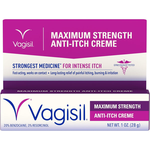 Vagisil Feminine Cream with Benzocaine for Women, 1 oz