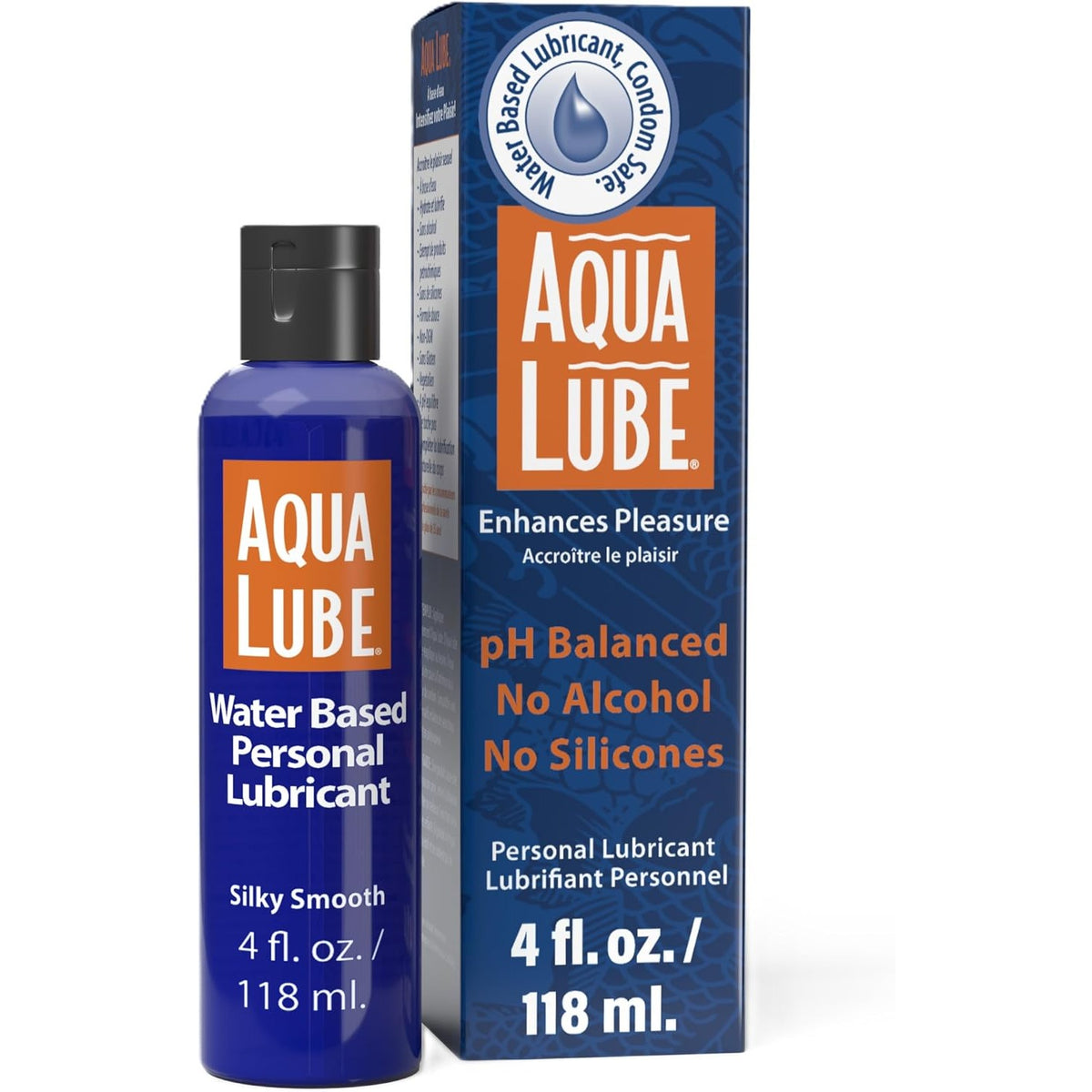 Aqua Lube Water-Based Personal Lubricant, 4 fl oz