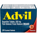 HALEON Advil Tablets, Ibuprofen 200mg, Pain Relief, 24 Tablets
