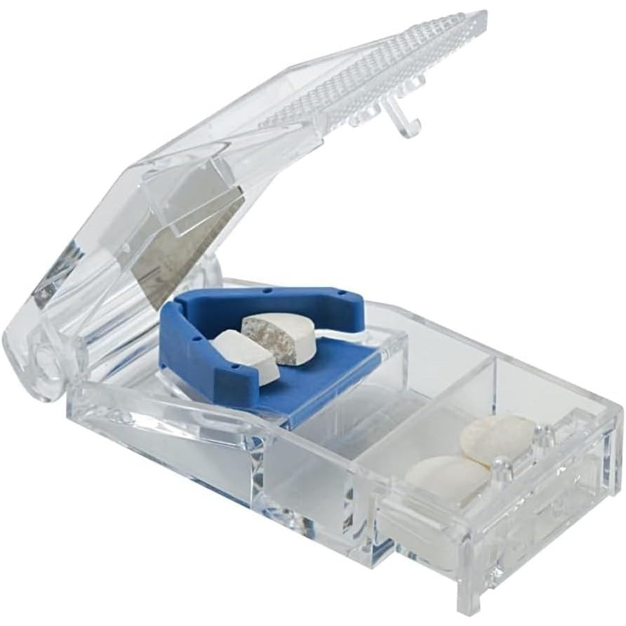 EZY DOSE Pill Cutter with Lock, Cuts Pills, Vitamins, Color May Vary