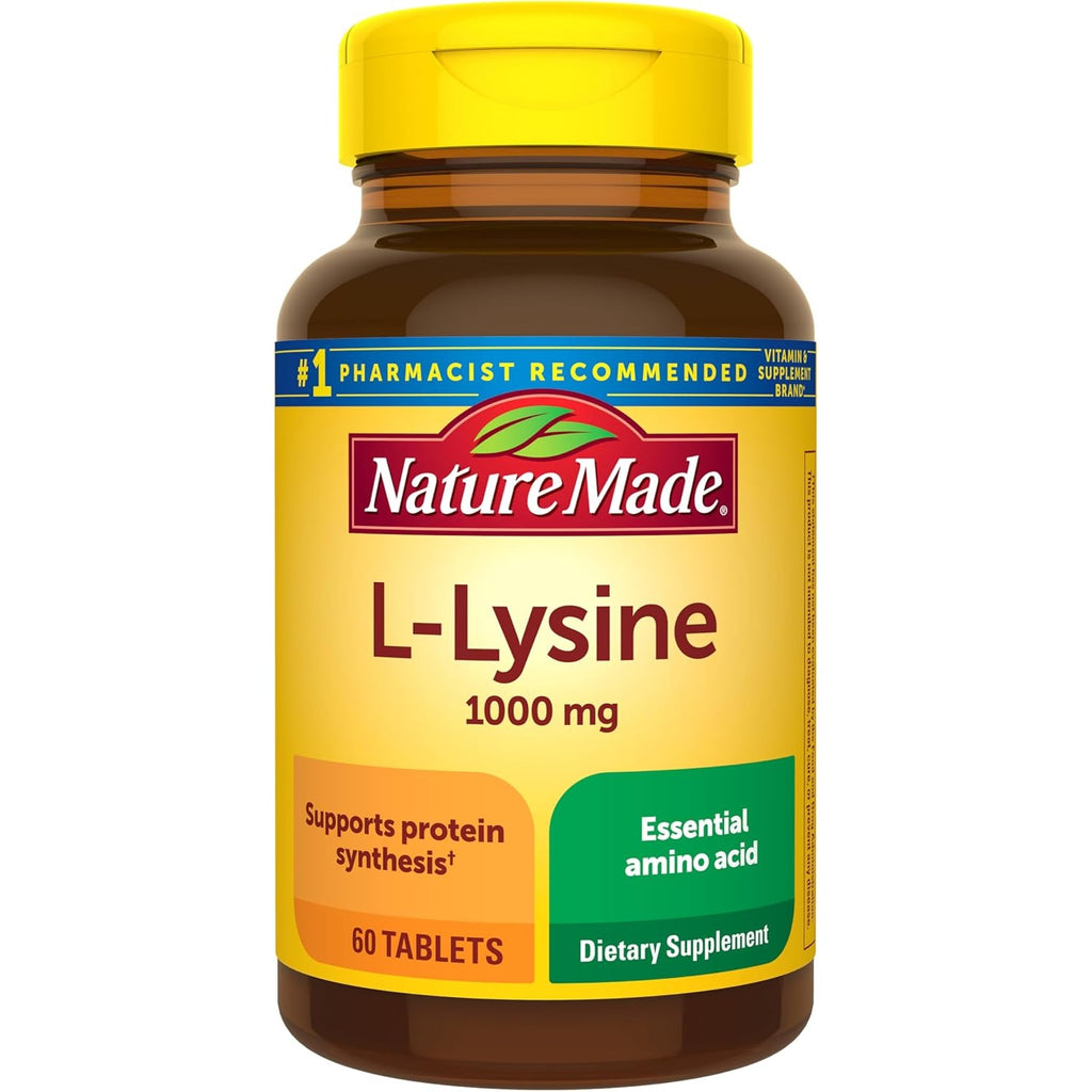 Nature Made L-Lysine 1000 mg, 60 Tablets