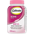 Caltrate 600 Plus D3 Vitamin D and Calcium Supplement Tablets, 120 Count