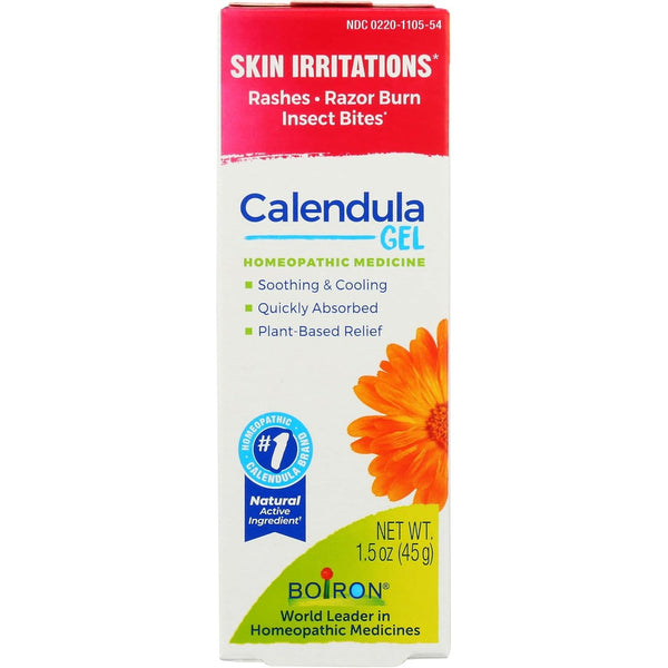 Boiron Calendula Gel for Relief from Rashes, Razor Burn, or Insect Bites - Non-Greasy and Fragrance-Free - 1.5 oz