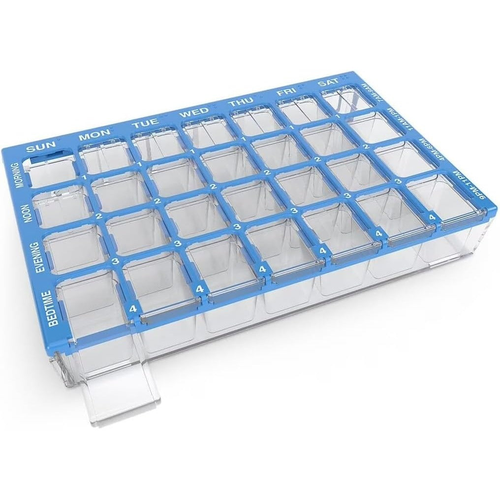 Ezy Dose Pharmadose Weekly 7-Day, 4x/Day Pill Organizer, Small