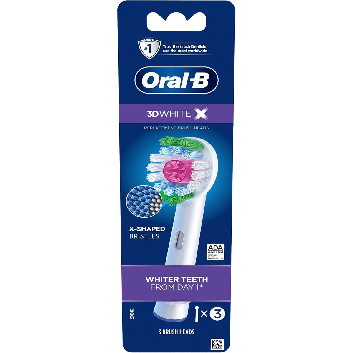 Oral-B 3D White Electric Toothbrush Replacement Brush Heads Refill, 3 Count