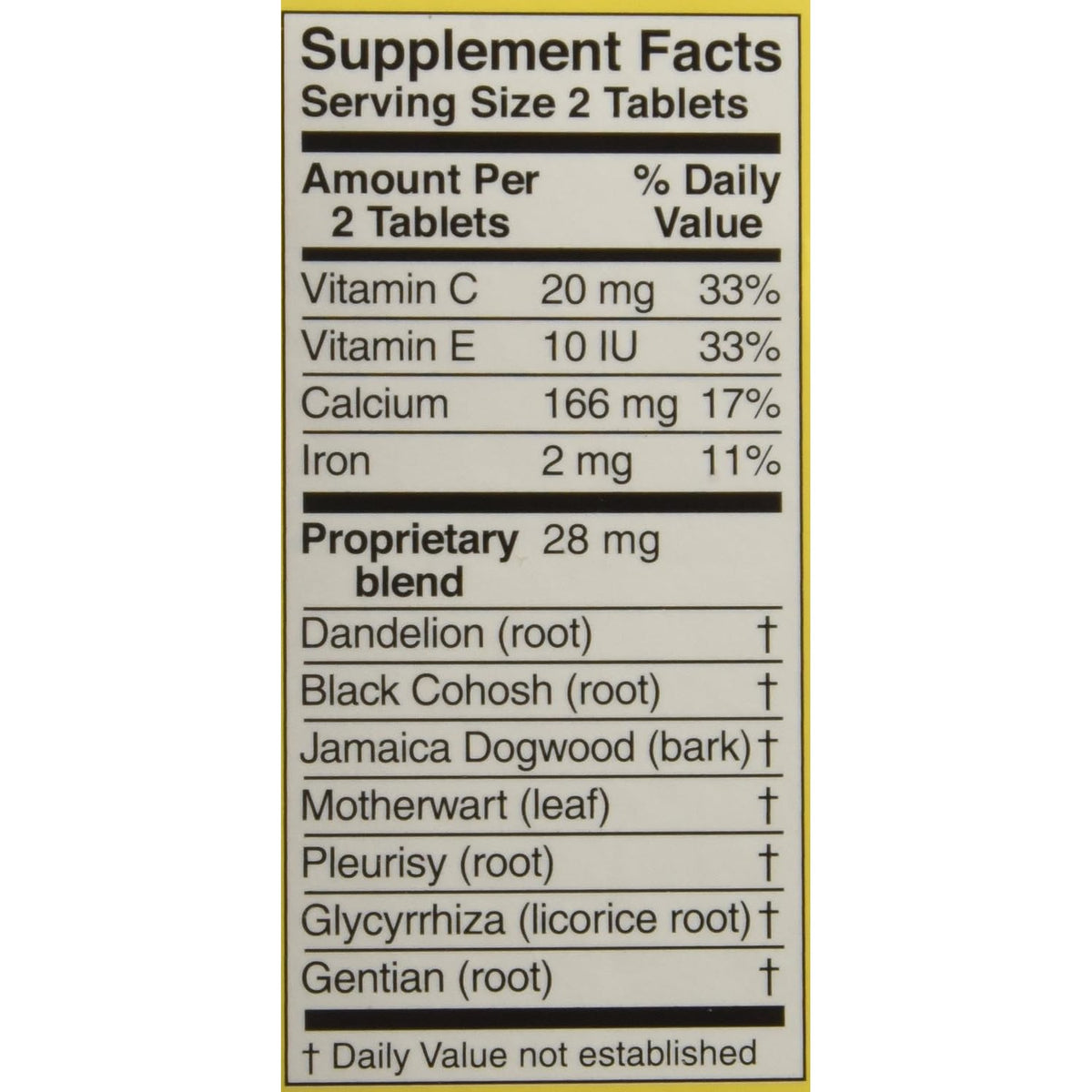 Lydia Pinkham Tablets for Menstruation and Menopause Support, 72 Count