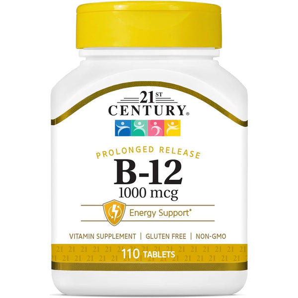 21st Century Vitamin B-12 1000 mcg Prolonged Release Tablets, 110 Count