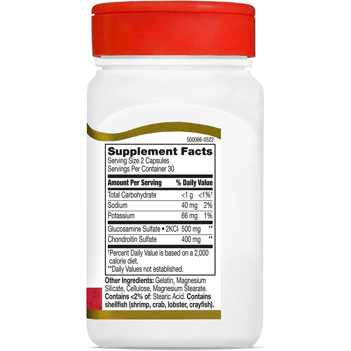 21st Century Glucosamine Chondroitin Original Strength Capsules, 60ct