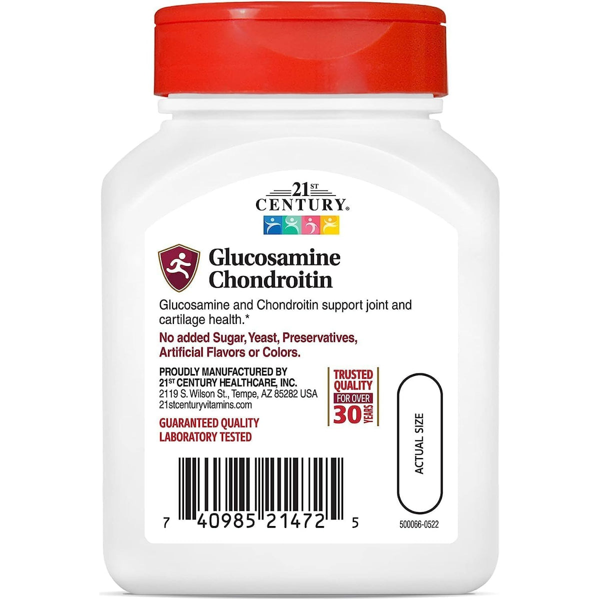 21st Century Glucosamine Chondroitin Original Strength Capsules, 60ct