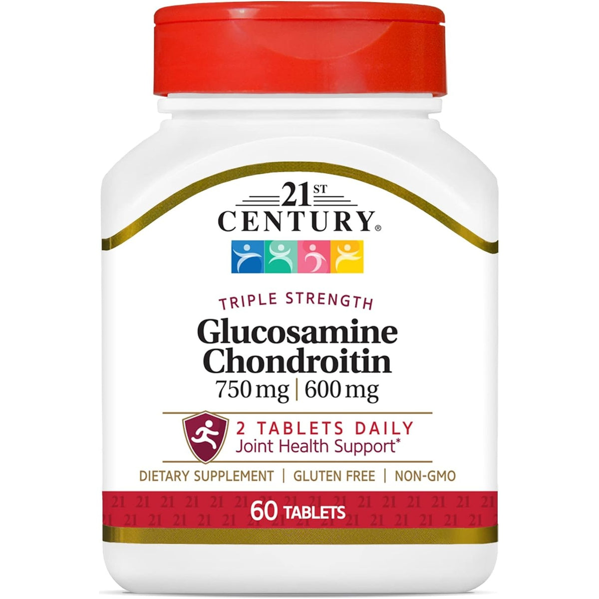 21st Century Glucosamine Chondroitin Triple Strength 750mg/600mg, 60 Count