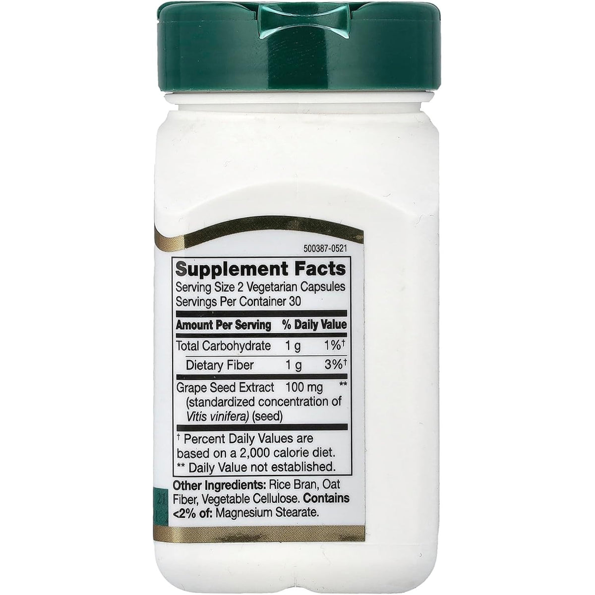 21st Century Grape Seed Extract Capsules, Antioxidant Support, 60 Count