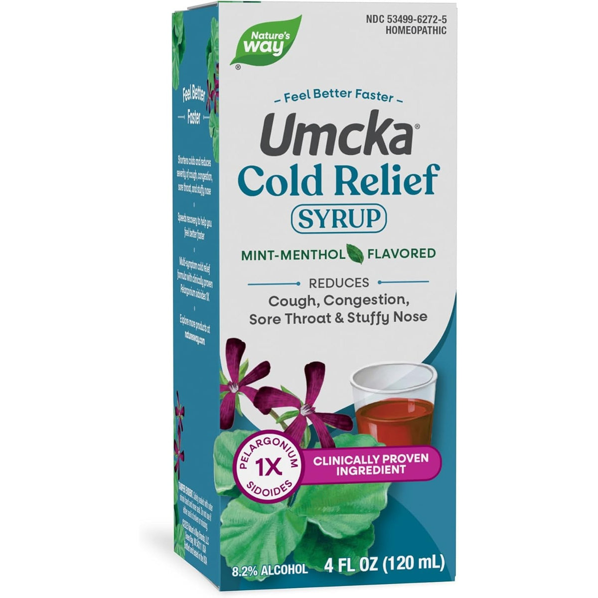 Nature's Way Umcka Cold Relief Syrup, Mint-Menthol Flavored, 4 fl oz