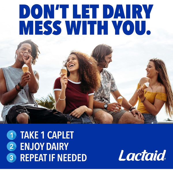 Lactaid Fast Act Lactose Intolerance Relief Caplets, 60 Count